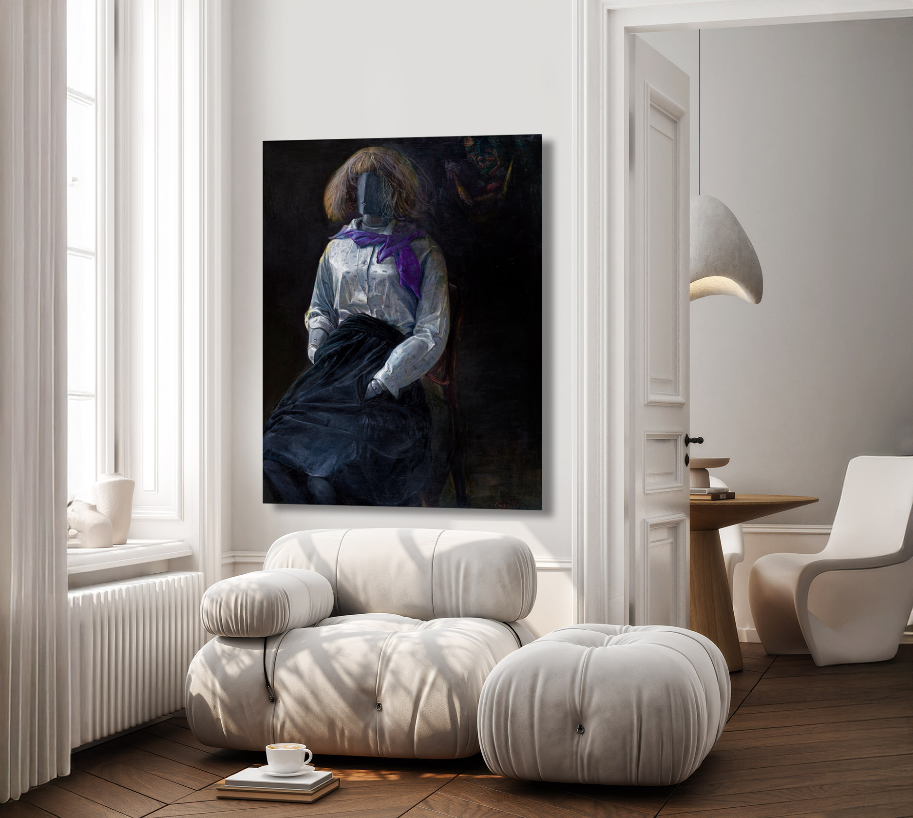 Gudrun Brüne Puppe mit Silberbluse 1994 Gudrun Brüne Puppe mit Silberbluse 1994